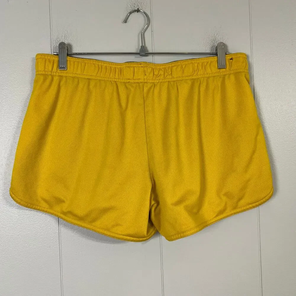 Nike LSU Tigers Womens Large Reversible Athletic Running Shorts Purple Gold